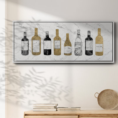 Glam Wine Bar- Framed Canvas