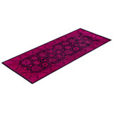 Overdyed Hand-Knotted Wool Modern-Contemporary Pink Runner 2' 7" x 6' 5"