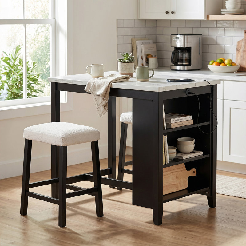 Brann 3-Piece Counter Height Dining Table Set