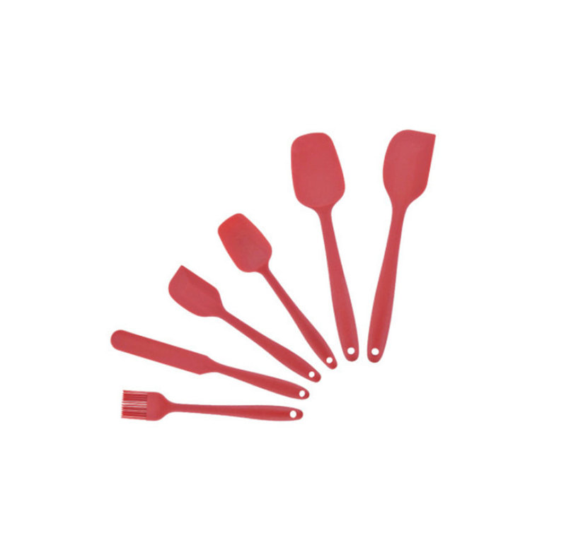 Belfry Kitchen Tamarisk 6 Utensil Set, Red