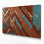 «Southwestern Patterns Navajo Chevron 220», art mural sur toile brune