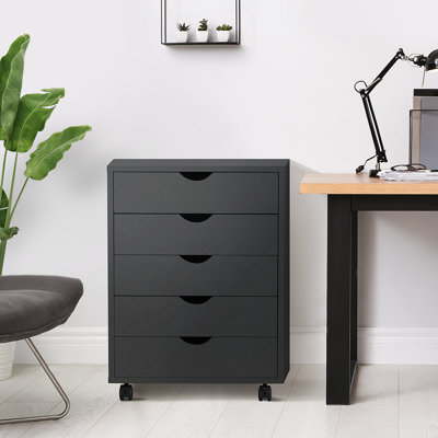 Coray 18.7'' Wide 5 -Drawer Mobile File Cabinet