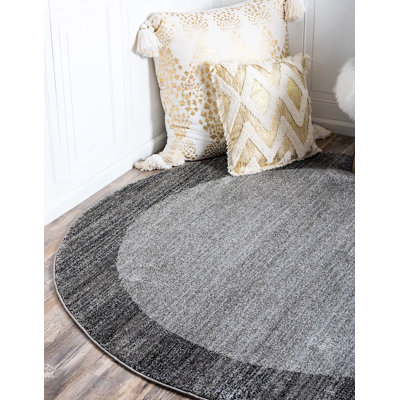 Tapis gris à motif géométrique Desdemona