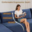 Ensemble de canapé modulaire en U modulaire, canapé nuage en velours côtelé à combinaison libre, style minimaliste pour le salon-117407185