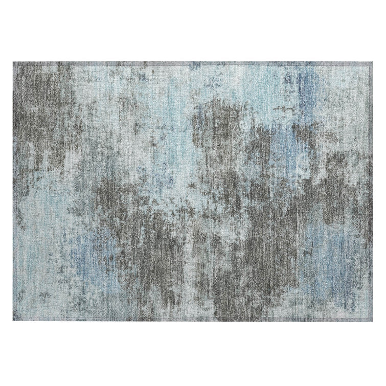 Machine Washable Indoor/Outdoor Xhevrie Taupe Rug