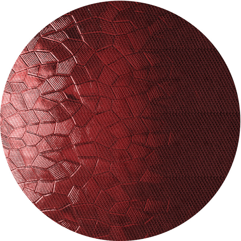Performance Wool Abstract Indoor Rug, Round 4'