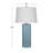 Asher 29" Matte Blue Ceramic Table Lamp