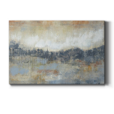 " Cool Grey Horizon I " Painting Print