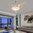 3-Color ModernLED Ceiling Fan Light With Remote