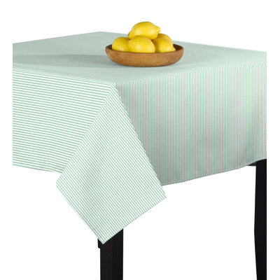 Slagen Celadon Pinstripes Tablecloth