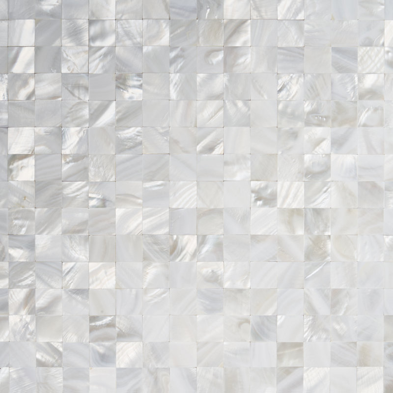 Lokahi 0.66" x 0.66" Seashell Frid Mosaic Wall Tile