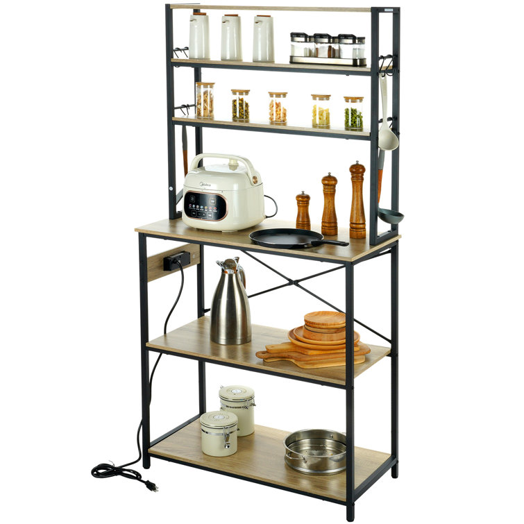 VEVOR Kitchen Baker's Rack, Coffee Bar, 6-Tier Microwave Oven