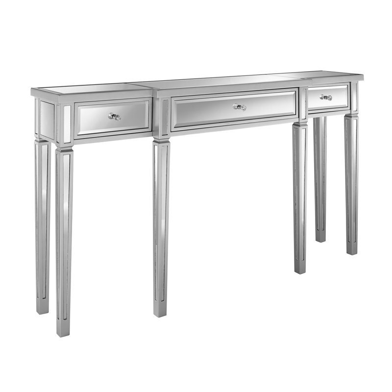 149.9cm Glass Top Console Table