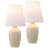 Xander 19.5" Minimalist Scandinavian Concrete Effect Resin/Iron Ginger Jar LED Table Lamp-1092774534