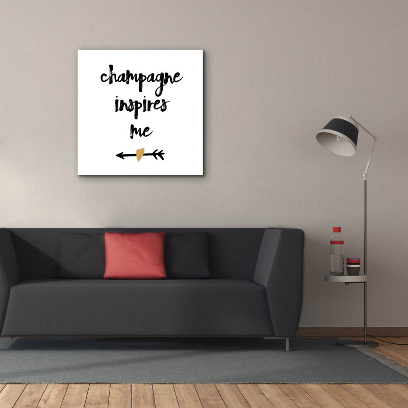  «Champagne» par Erin Clark, art mural sur toile, 18 po x 18 po, H 37 po x l 37 po x P 1,5 po