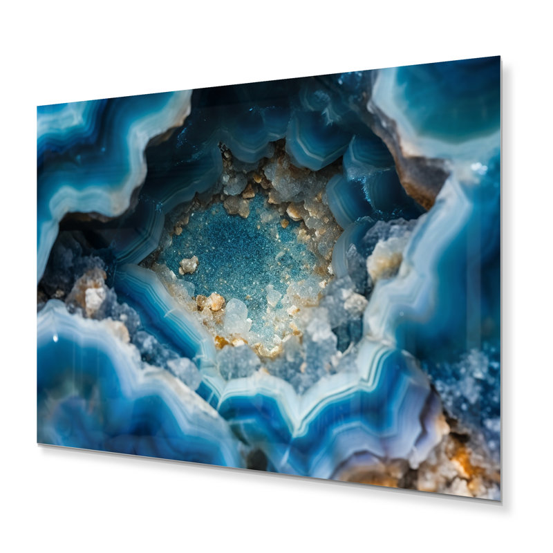 Geode Gems I - Art mural en métal Geode, H 12 po x l 20 po