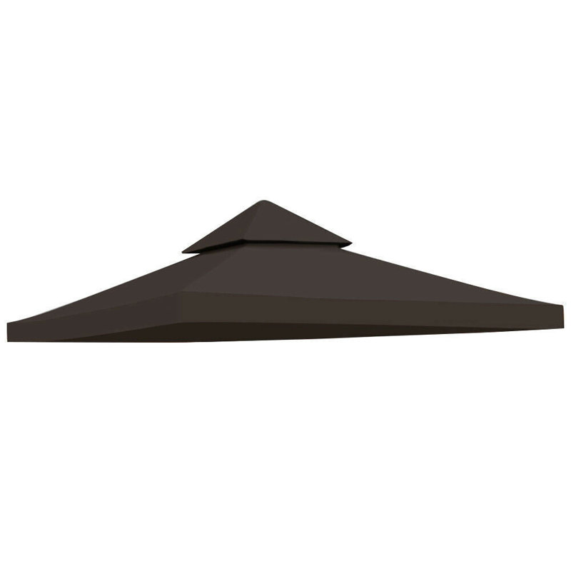 Abri de remplacement pour pavillon de jardin, 120 po x 120 po, Brun, 2 étages