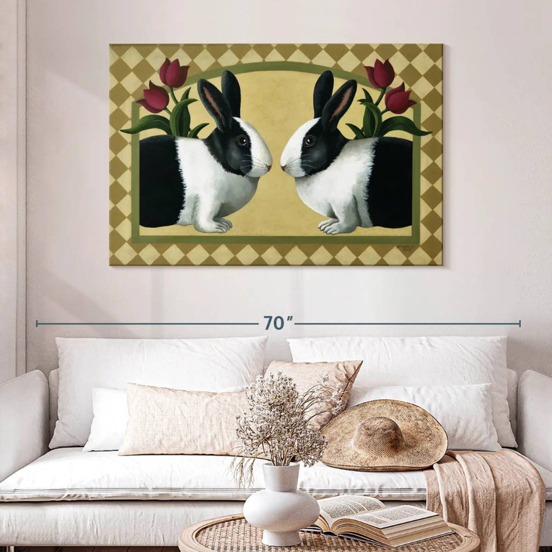 Brampt Rabbit Bunnies, 32" H x 48" W
