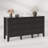  Valdir 57.3'' W Fluted Drawer Dresser, Wood Chest of Drawers-1455108052