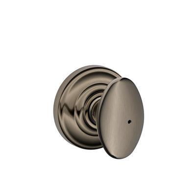 Siena Knob with Andover Trim Bed and Bath Lock