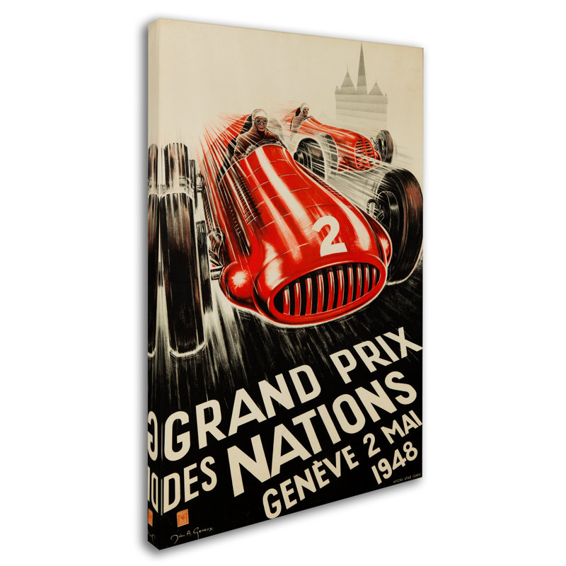 «Racecar 7» par Lantern Press - publicité imprimée, H 32 po x l 22 po x P 2 po