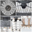 Luminaire lustre perlé blanc Boho