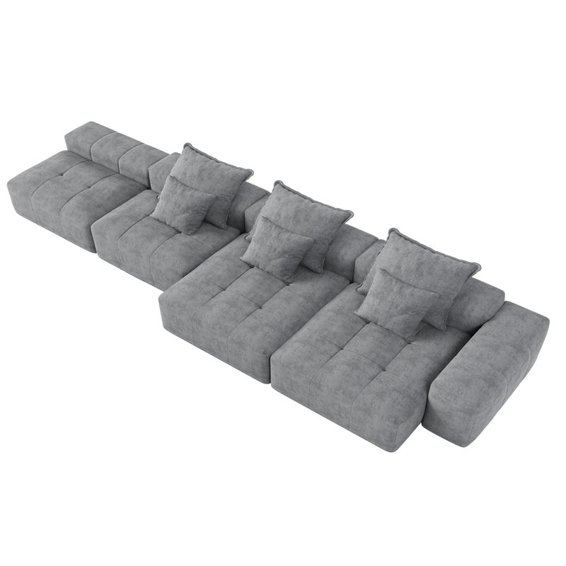 Canapé modulaire surdimensionné Modern, Gris