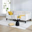 Lit de jour rembourré en velours beige Elena-1311486013