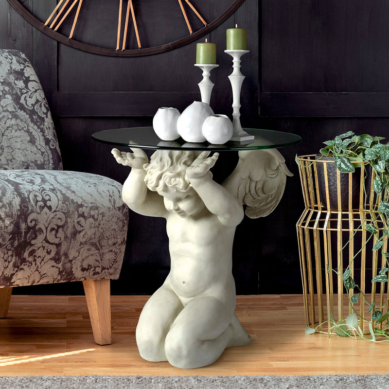 Table de bout Cherub's Angelic Figurine