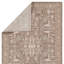 Kerin Oriental Machine Woven Polyester/Polypropylene Area Rug in Taupe/Cream-1163360109