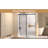 48 Inch Wide Single Sliding Shower Door With Clear Tempered Glass And Stainless Steel Handle, Frameless Design For Modern Bathrooms, Shower Door