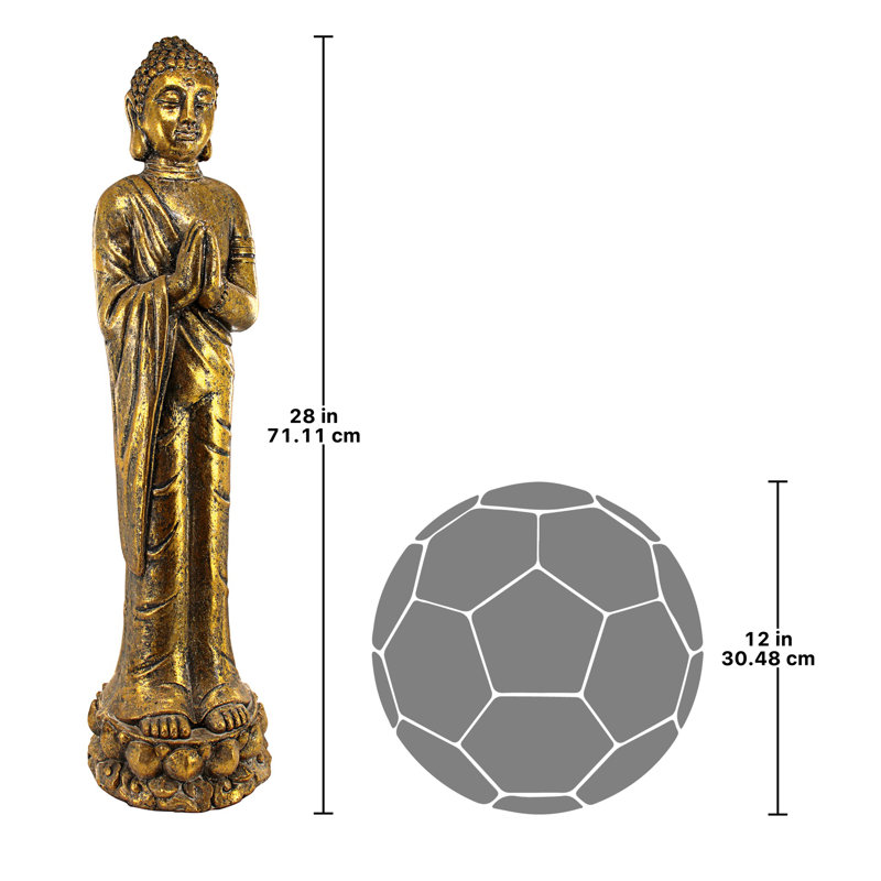Statue de Bouddha debout sérénité