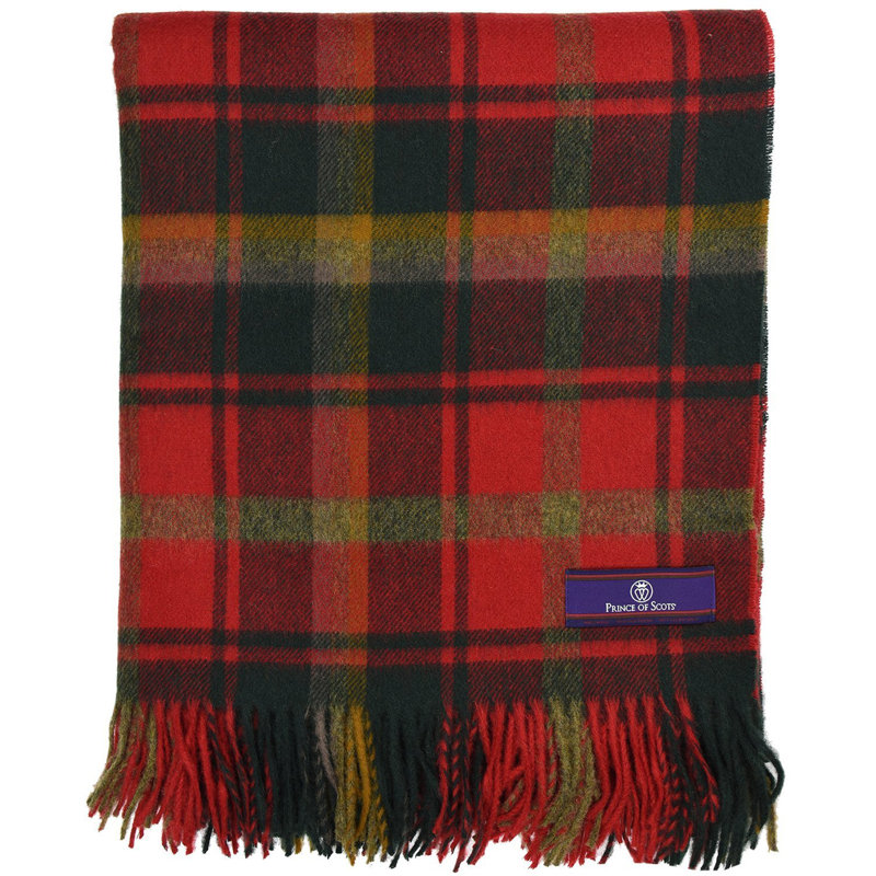 Jeté en laine highland merino, Érable