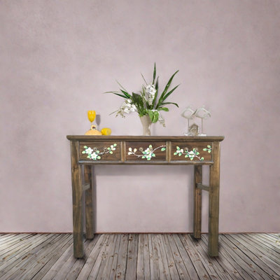 Table d'entrée en bois de camphre massif