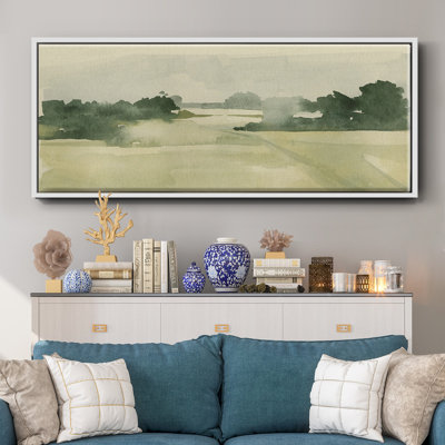 Watercolor Pasture I - Toile encadrée