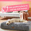 Snug Furry Friends Super Fluffy Grey Pet Bed-81701922