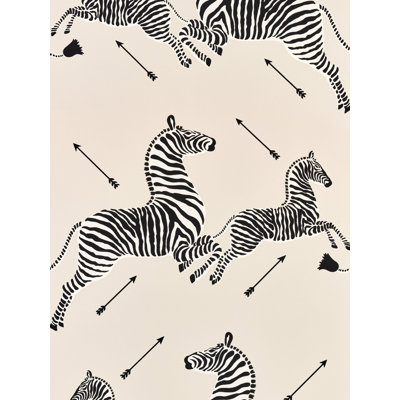 Zebras Wallpaper Roll by Scalamandré