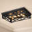 Industrial Square Cage Flush Mount Ceiling Light