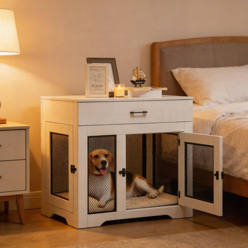 Table de bout pour chien, cage pour chien