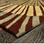 Ailey Authentic Hand-Tufted Handmade Olive, Gold, Rust, Light Blue, Brown & Beige Modern Multi-Colour Sun Design Wool Area Rug-298067616