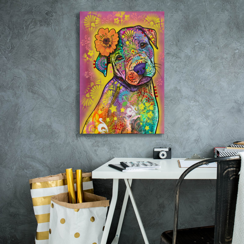 Bungalow Rose «Sweet Little One» par Dean Russo, art mural sur toile, 18 po x 26 po