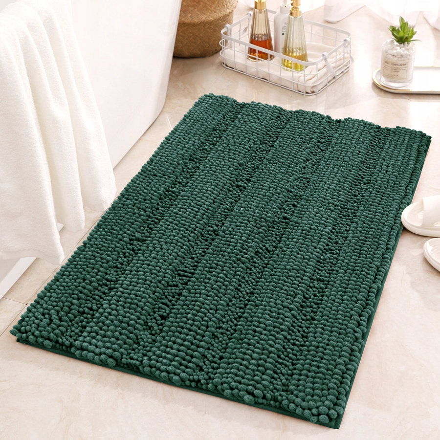 Chenault Soft Thick Velvet Microfiber Chenille Bath Rug
