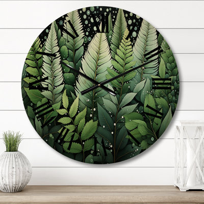 Horloge murale en bois massif Nyre