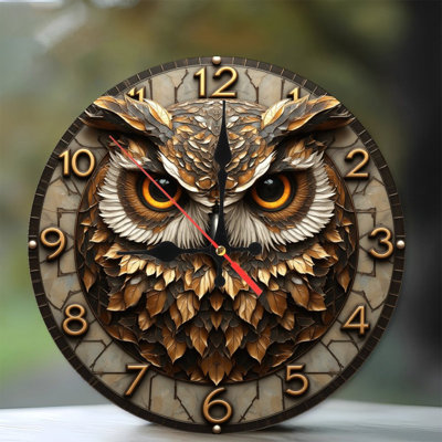 Owl Decorative Wall Clock