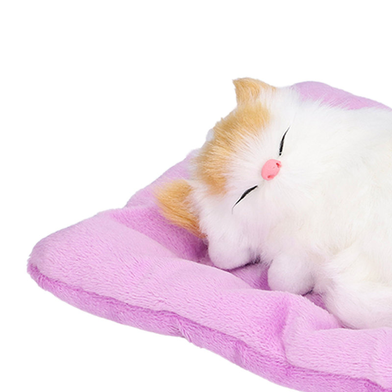 Fake Cats Sleeping Kitten, H 7,09 po x l 6,3 po x P 2,36 po