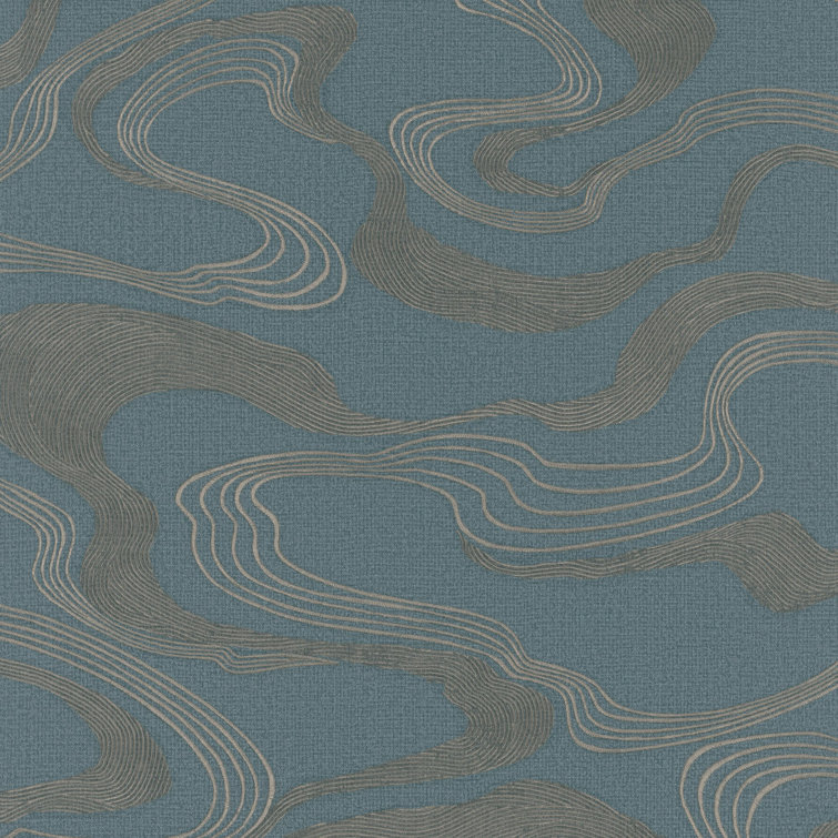 Kumano Pearlescent Abstract Flow Design Wallpaper Roll