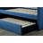 Fabric Upholstered 1pc Day Bed with Pull-out Trundle-1409314483