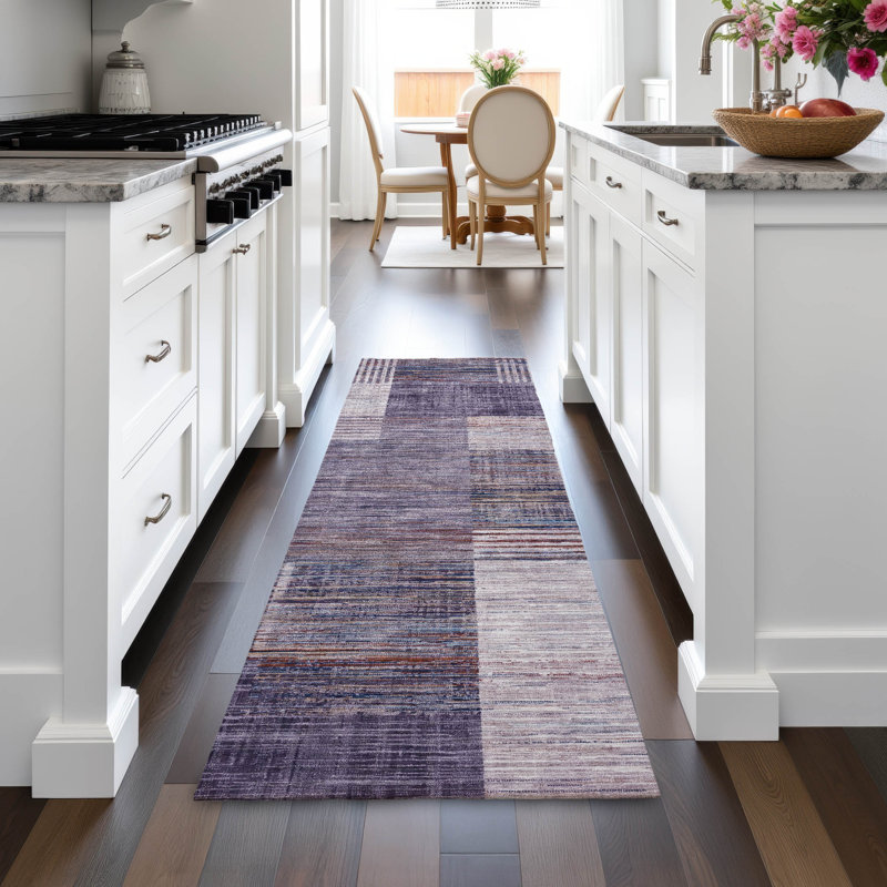 Machine Washable Indoor/Outdoor Jacinto ACN2149 Geometric Rug, Runner 2'3" x 7'6"