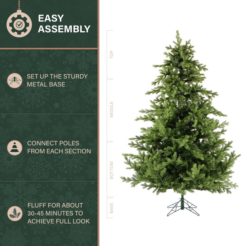 Foxtail 9' Green Pine Artificial Christmas Tree