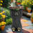 Black Bear Side Table Pedestal End Table Stool(Only Including Table)
